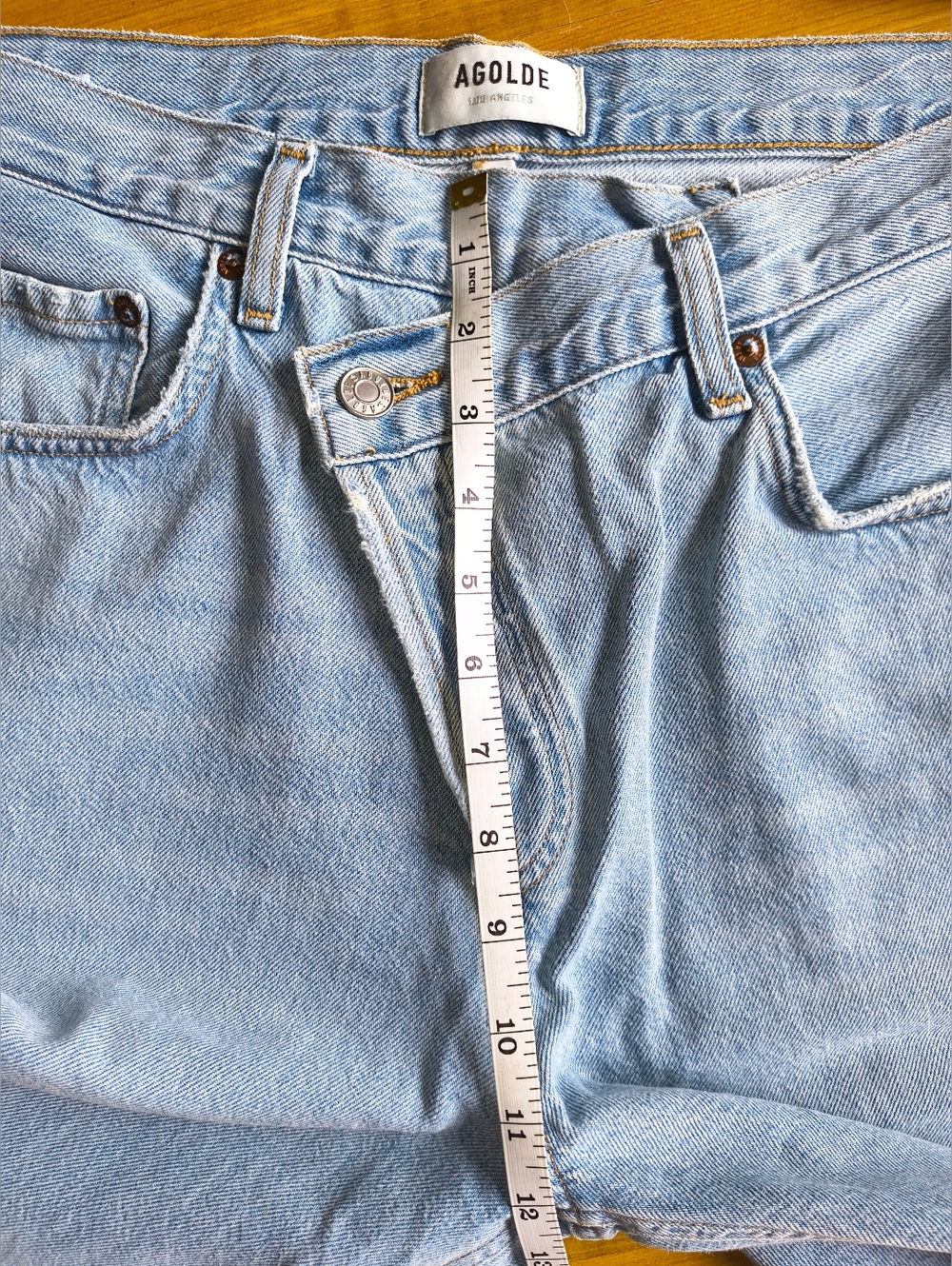 Agolde Criss Cross Upsized Jean in Wired Size 31 - Picture 12 of 13